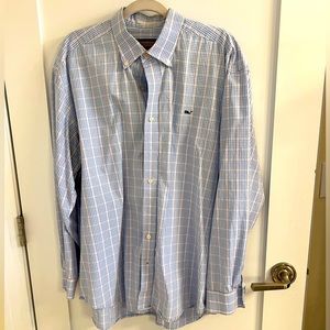 Vineyard Vine Men’s Gingham Check Button Down Shirt